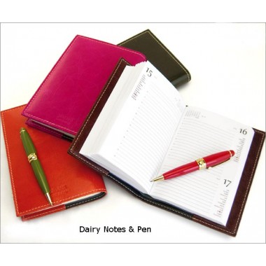 Dairy Notes with Pen