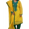Yellow and Green Three Piece work in chest & hand